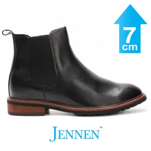 Mr. Tognetti Black | 7cm Height Increasing Elevator Boots Warrior Fly Boots