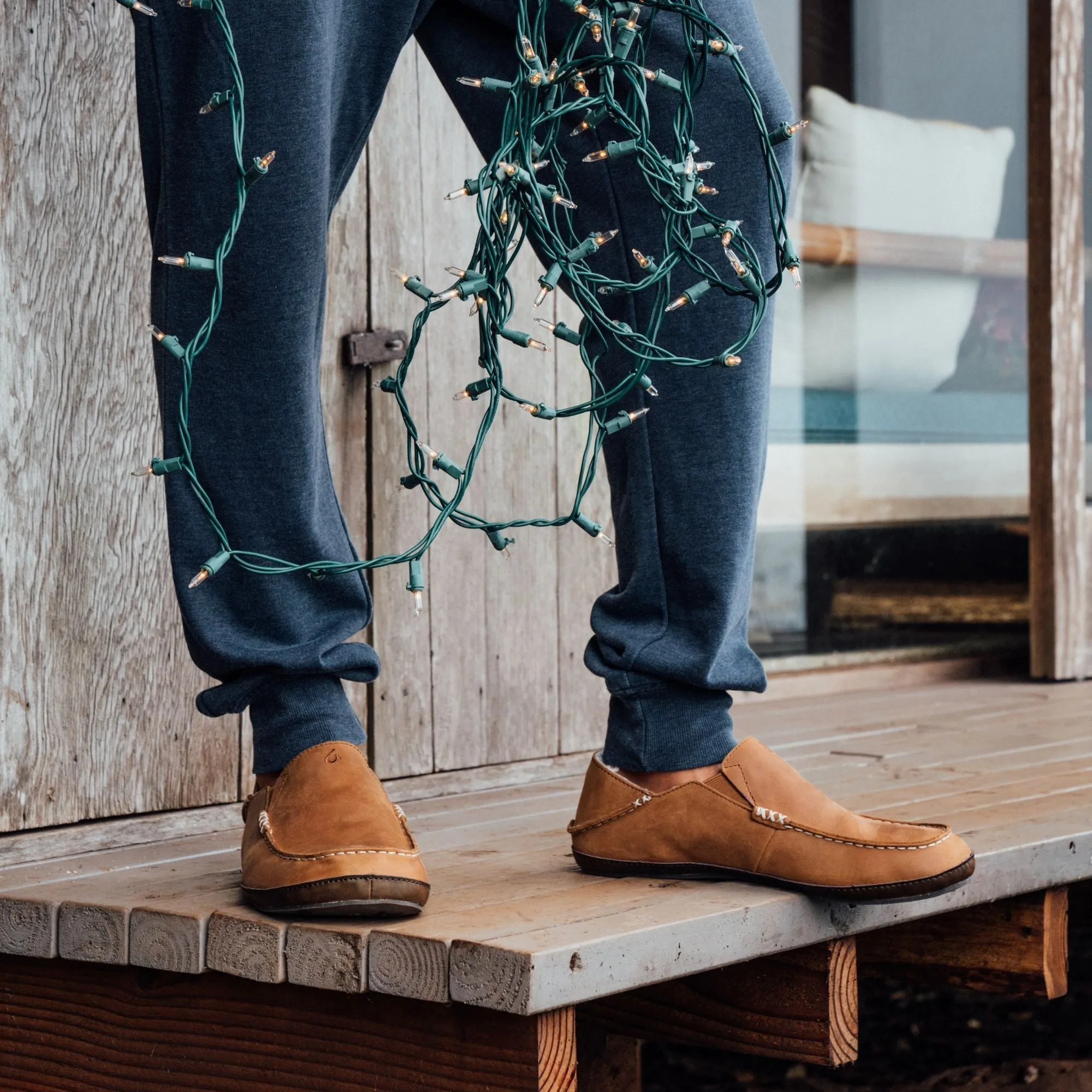 Molo Slipper - Toffee / Dark Wood Fur Monster Slippers