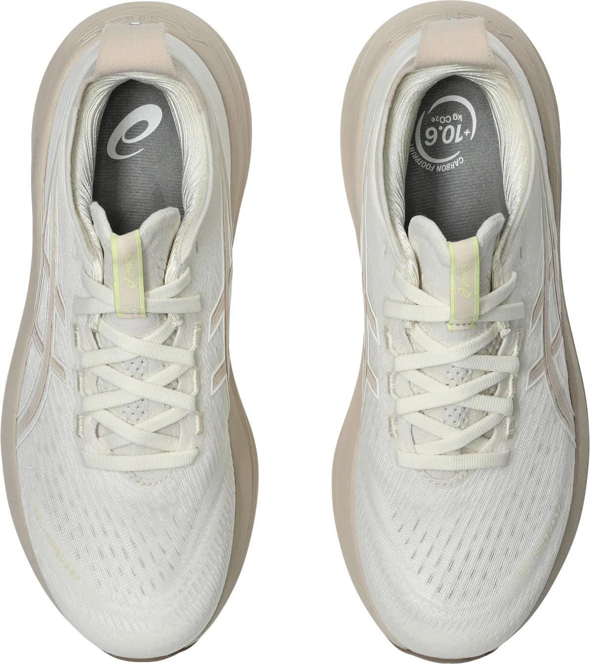 Asics Gel Nimbus 27 Womens Running Shoes - Cream Cheap Asics Shoes