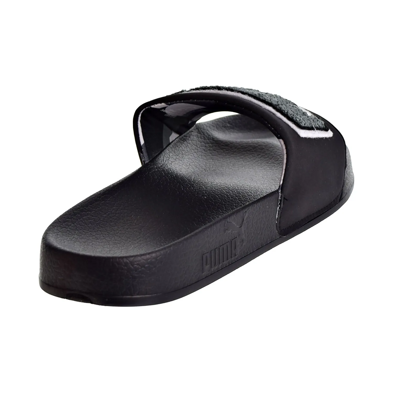 Puma Leadcat NSK Men's Slide Sandals Black/Iron Gate/White Rooster Slippers