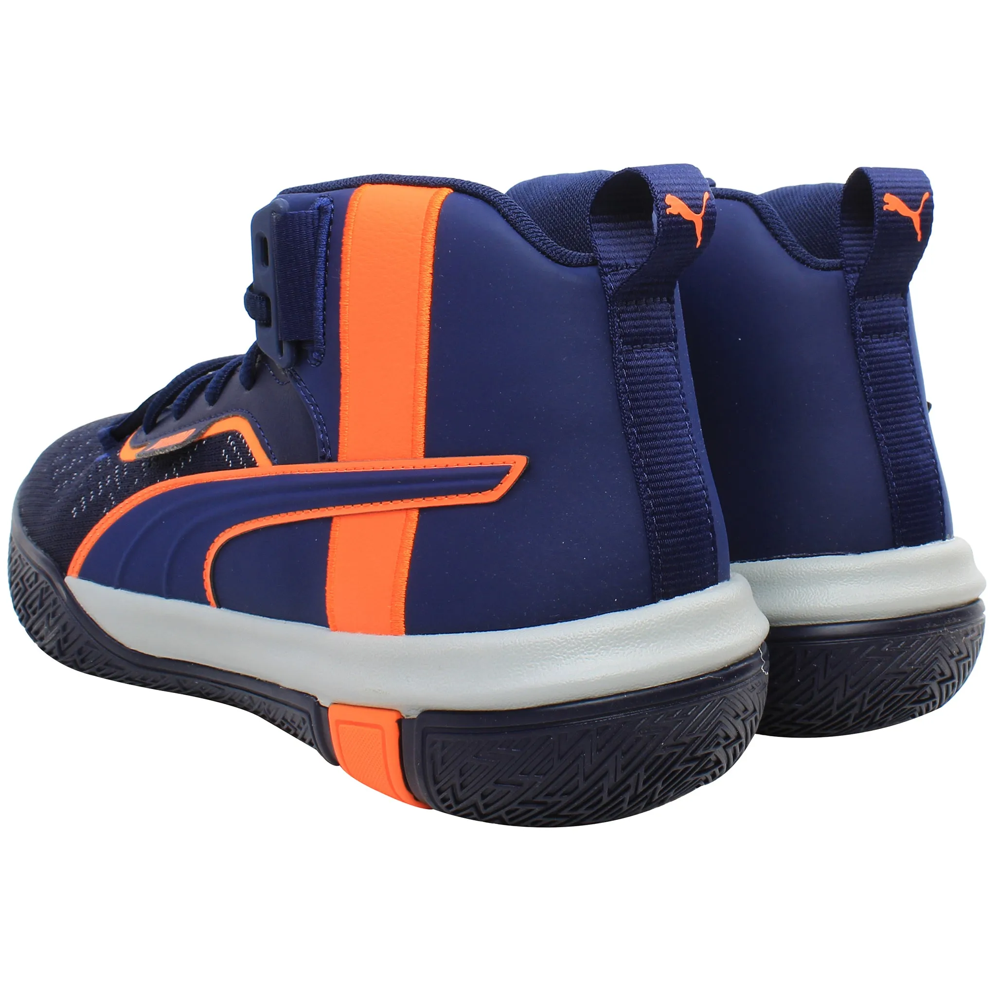 Good Running Shoes Asics Puma Legacy MM Mens Navy Basketball Shoes