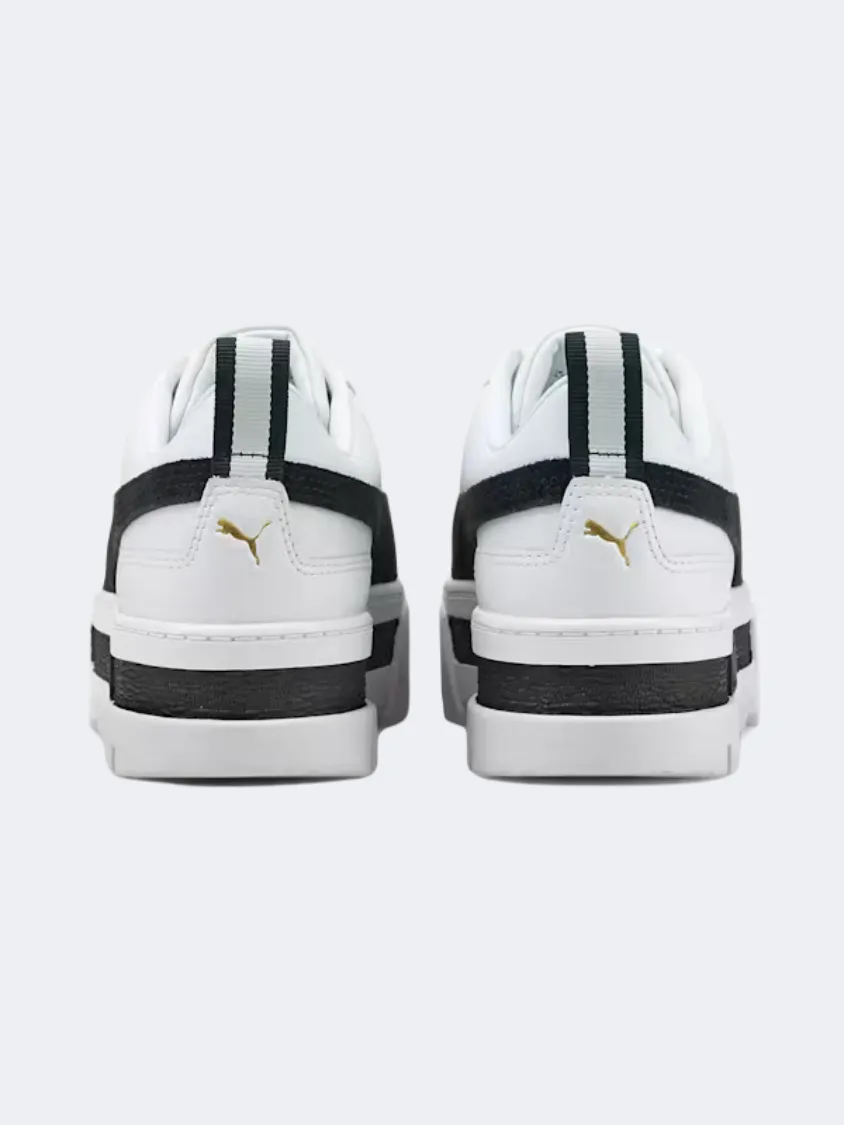 Puma Mayze Women Lifestyle Shoes White/Black Asics Amplifoam Running Shoes