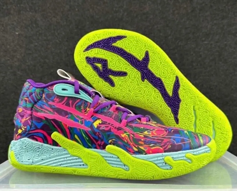 Asics Running Shoes Clearance Puma MB.03 lamelo purple/yellow shoes