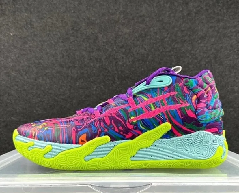 Puma MB.03 lamelo purple/yellow shoes Best Asics Running Shoes For Wide Feet