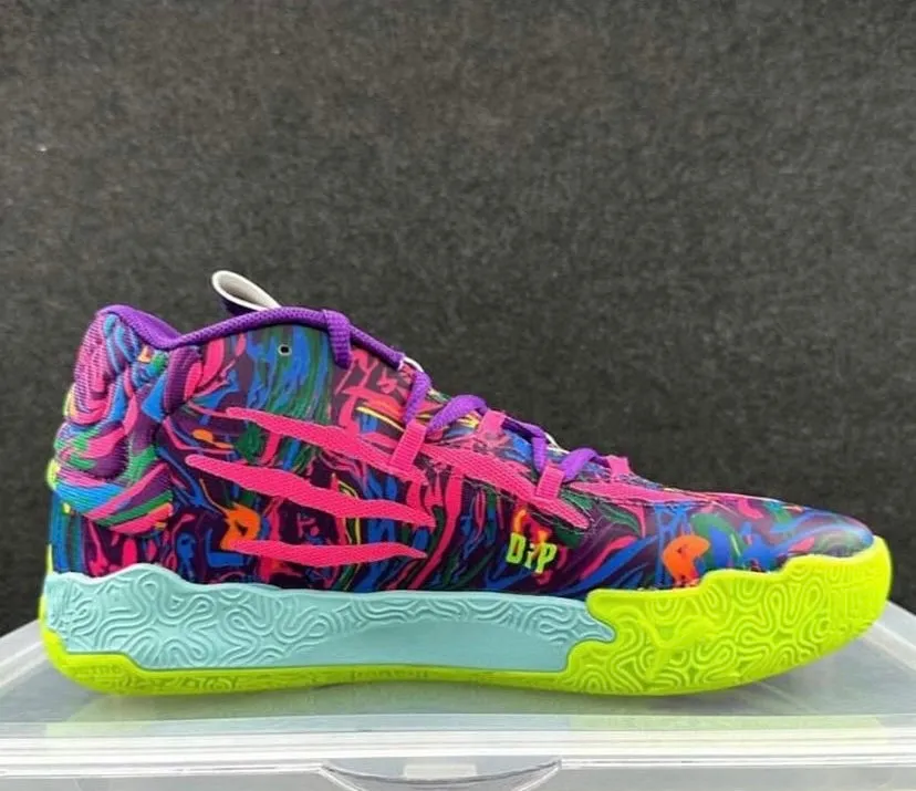 Best Asics Running Shoes 2016 Puma MB.03 lamelo purple/yellow shoes