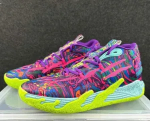 Shop Deals On Asics Gel-nimbus Running Shoes Puma MB.03 lamelo purple/yellow shoes