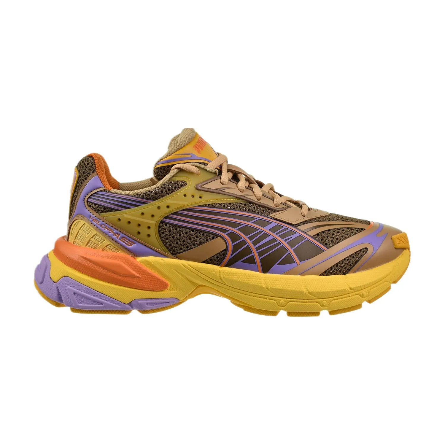 Asics Fuzex Rush Running Shoe Puma Velophasis Men's Shoes Chocolate Chip-Flaxen