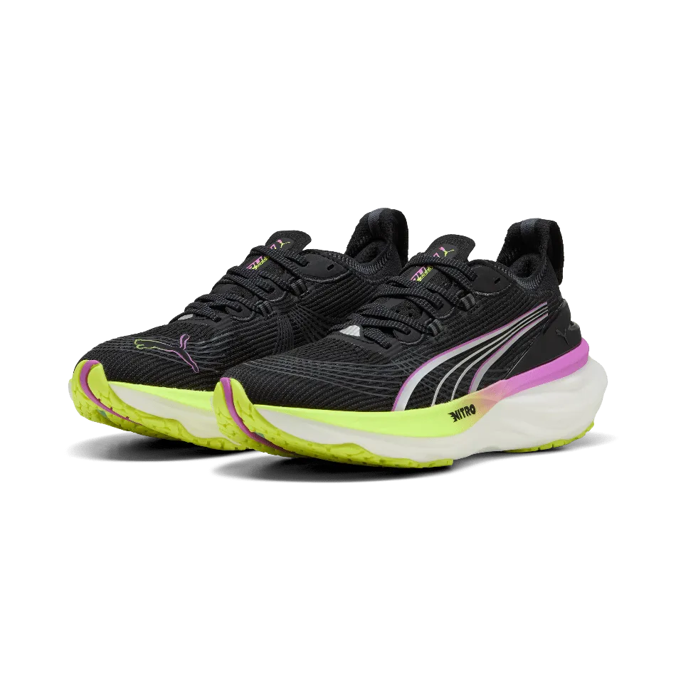 Puma Women's ForeverRun NITRO 2 Running Shoes in Puma Black/Pure Magneta SS25 Best Selling Asics Shoes