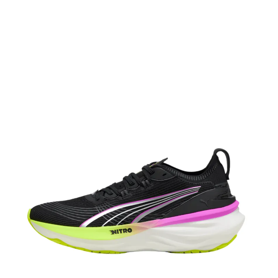 Asics Gel Resolution 9 Shoes Puma Women's ForeverRun NITRO 2 Running Shoes in Puma Black/Pure Magneta SS25