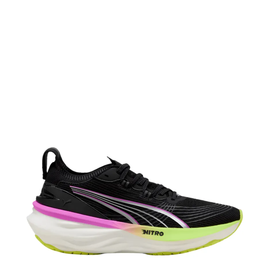 Asics Gel 1150v Volleyball Shoe Puma Women's ForeverRun NITRO 2 Running Shoes in Puma Black/Pure Magneta SS25