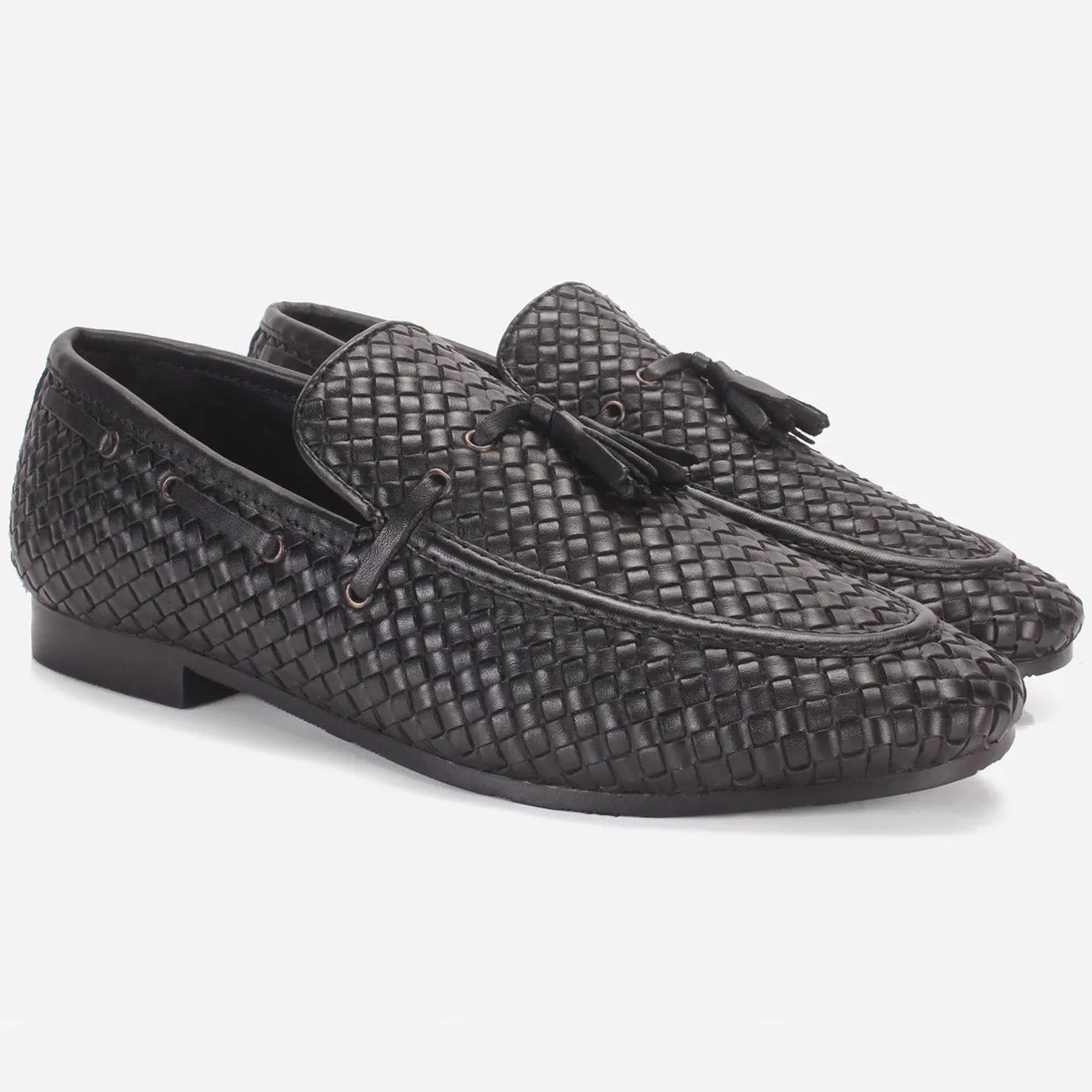 Men "SUAXE" Leather Trim Detailing Dress Slip-On Oxfords Yoga Shoes For Feet