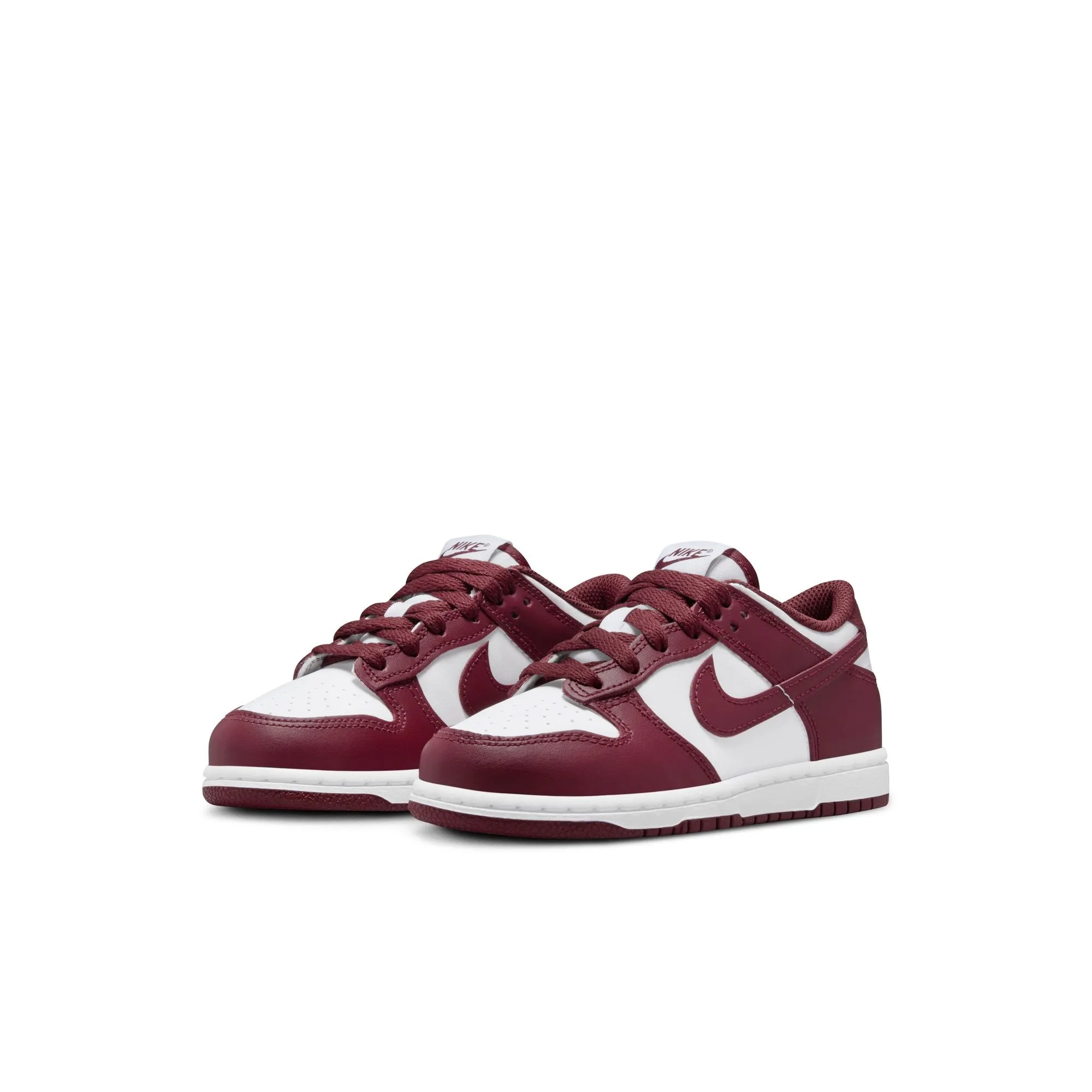 Asics Lyte Classic Shoes KIDS NIKE DUNK LOW PS (WHITE/REDWOOD/GYM RED)