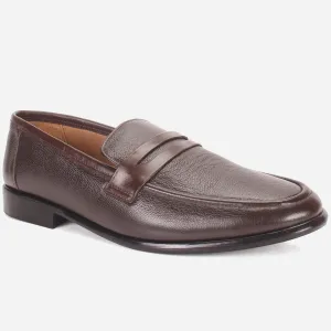 Mens "SCENT" Leather Penny Detailing Leather Shoes Suede Flat Shoes