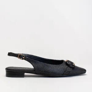 Completely Flat Shoes RAFIA LOOK FLAT SLING BACK