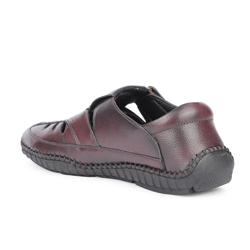 Healers Brown Casual Buckle Sandal For Men JPL-205 By Liberty Sandals Halcyon Resort St Lucia