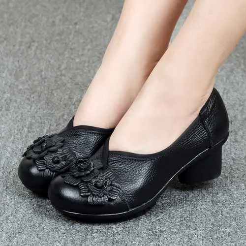 SOCOFY Women Casual Shoes In Leather New Fashion Casual Shoes
