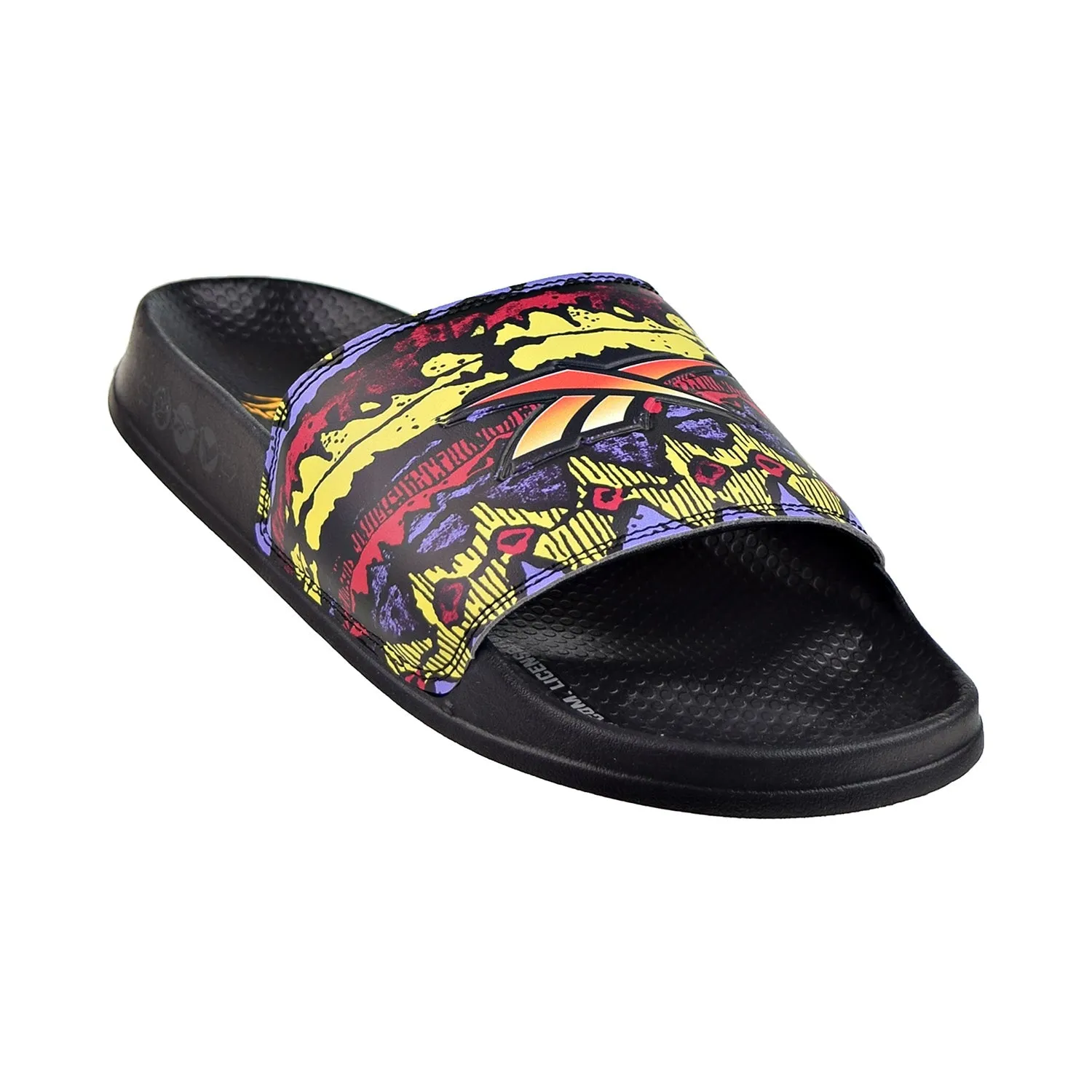 Reebok Street Fighter Classic Men's Slides Core Black Mademoiselle Vs Ballet Slippers