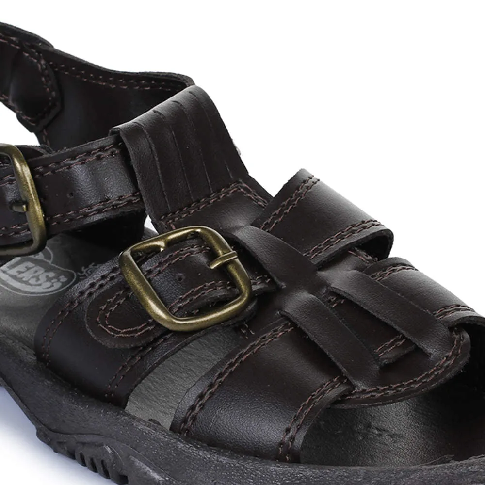 Coolers Casual (Brown) Sandals For Men SEMSON-N By Liberty St Lucia Sandals Resort