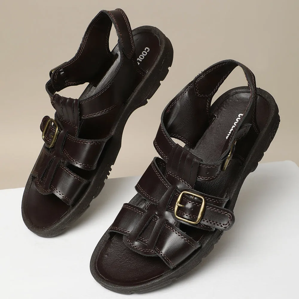 Coolers Casual (Brown) Sandals For Men SEMSON-N By Liberty Sandals Teva