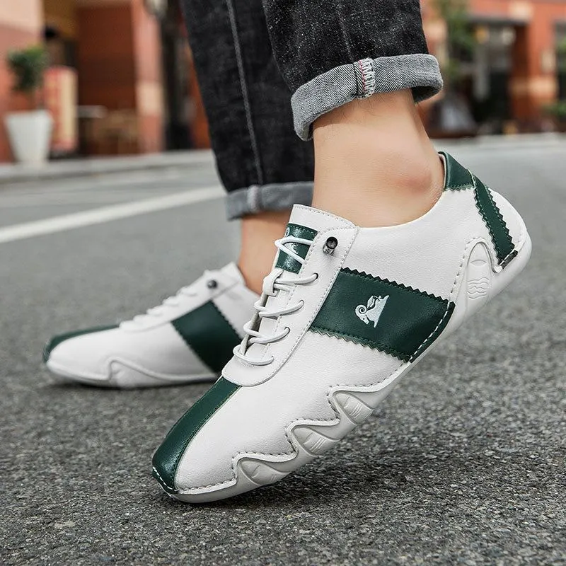 Low Ankle Hiking Shoes Dbeck RetroRunner: Men's Classic Forrest Gump-Style Athletic Shoes for Running & Walking