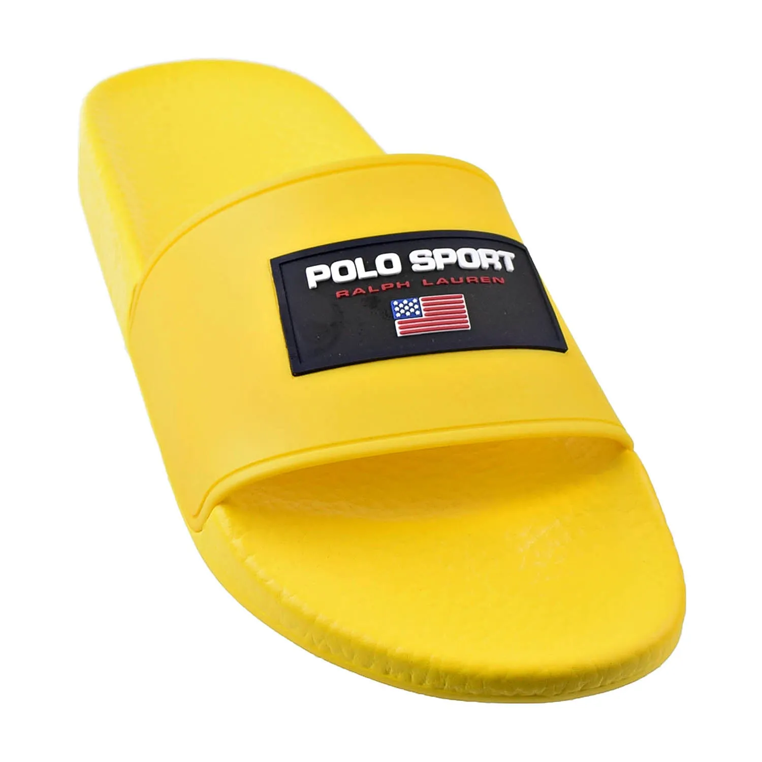 Malbon Slides Polo Ralph Lauren Sport Men's Slides Canary Yellow