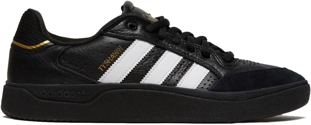 Adidas Tyshawn Low / Black / White / Gold Waterproof Adidas Shoes