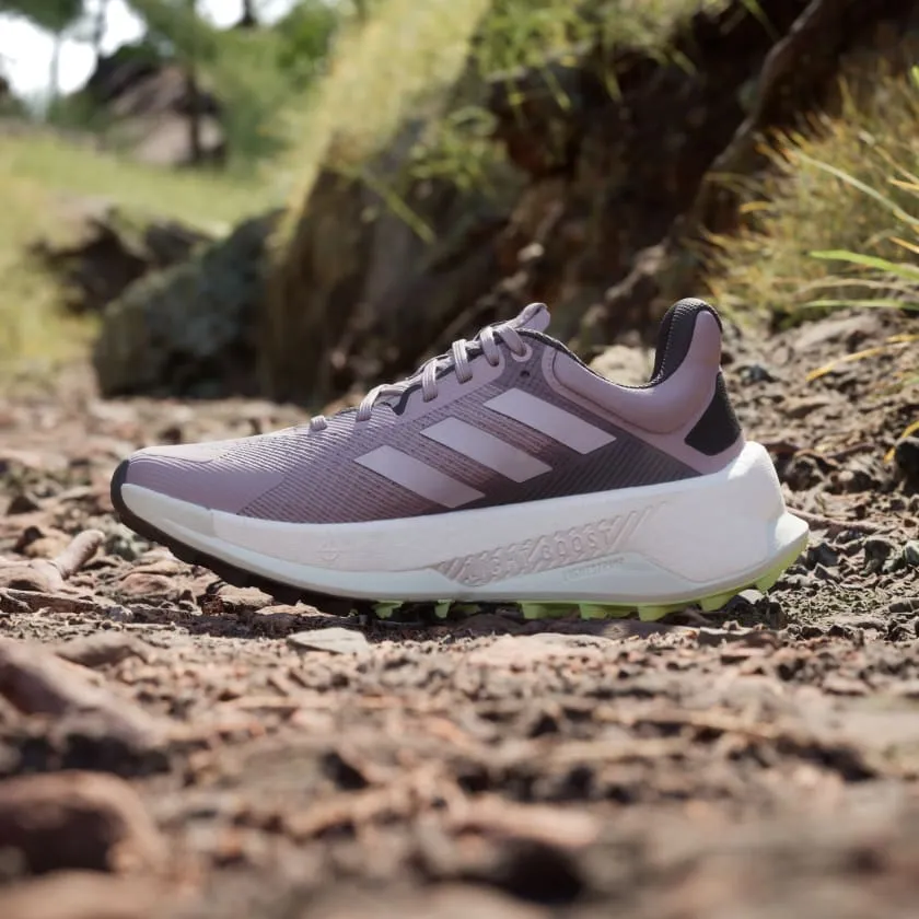 Adidas Women Terrex Soulstride Ultra Trail Running Shoes in Preloved Fig Silver Dawn Aurora Black Best Desert Trail Running Shoes