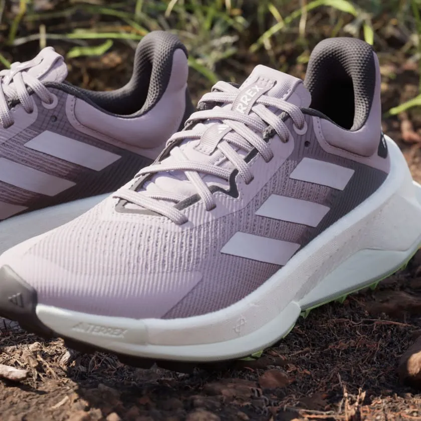 Adidas Women Terrex Soulstride Ultra Trail Running Shoes in Preloved Fig Silver Dawn Aurora Black Road Trail Running Shoes