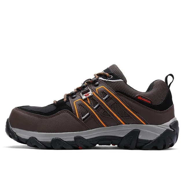 Spiked Hiking Shoes MODYF Men Steel Toe Safety Work Shoes Breathable Hiking Sneaker Multifunction Protection Footwear