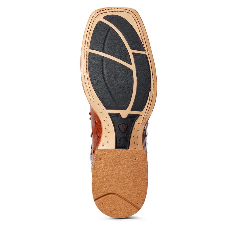 Ariat Gallup Brandy Full Quill Ostrich Boot Bearpaw Platform Boots