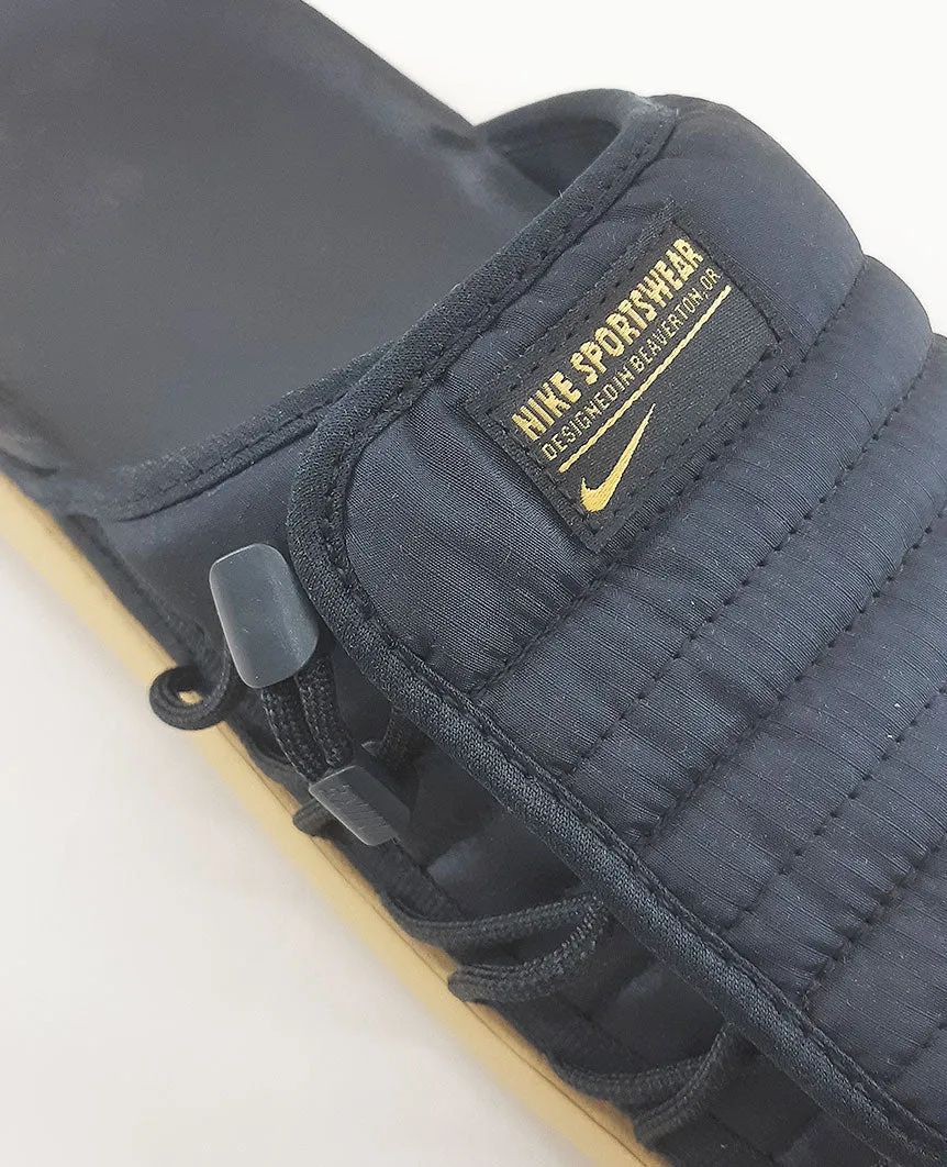 Asics Olympic Weightlifting Shoes Asuna 2 Slide NA Black Sanded Gold