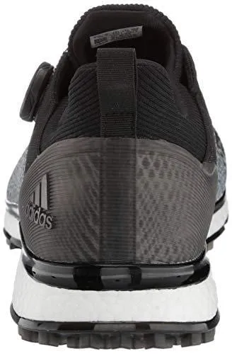 Adidas Originals Canvas Shoes adidas Men's FORGEFIBER BOA Golf Shoe core Black/FTWR White/hi-res Yellow 9.5 M US