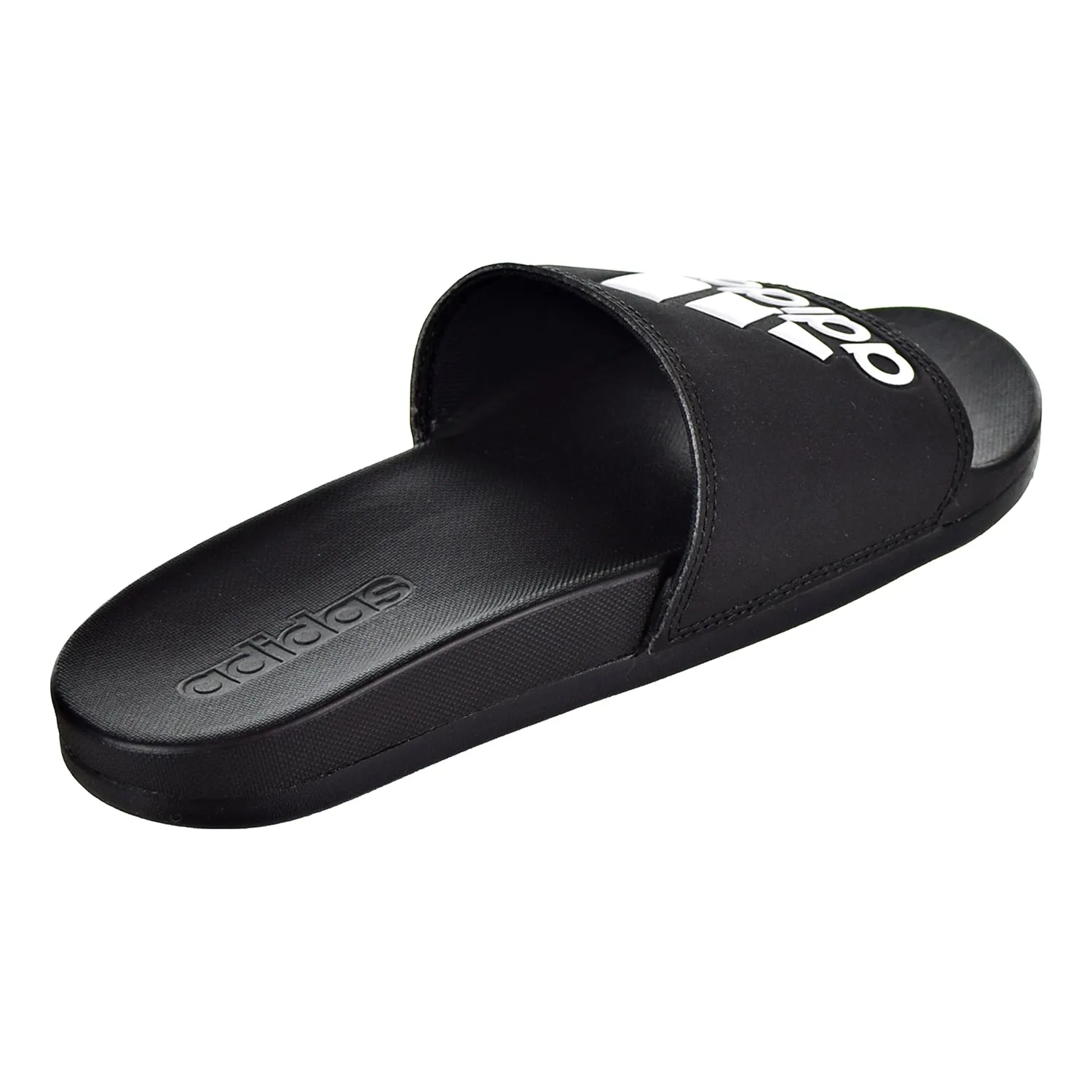 Adidas Adilette Comfort Mens Slide Sandals Black Slippers Bedrukken