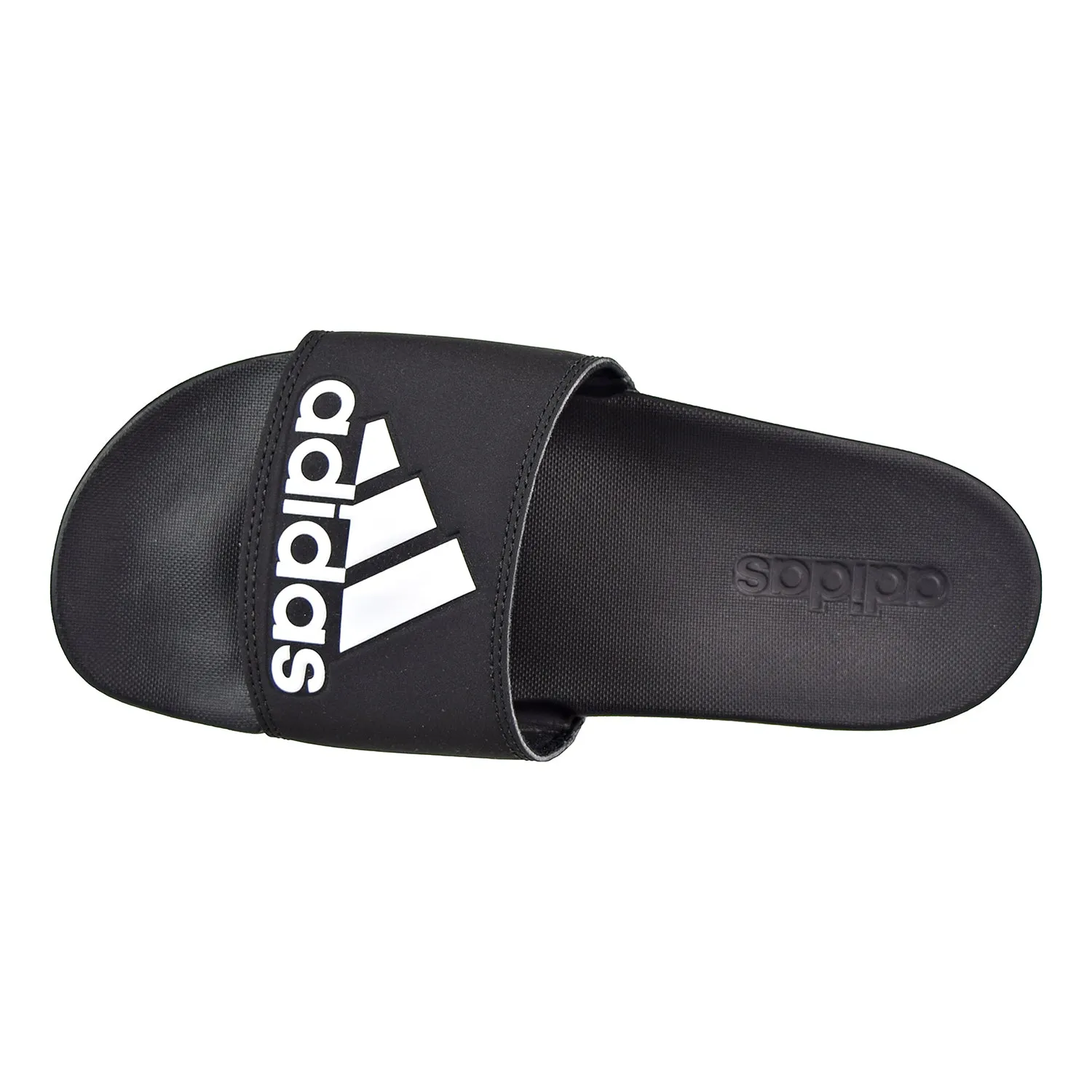 Adidas Adilette Comfort Mens Slide Sandals Black Milk And Cookies Slippers