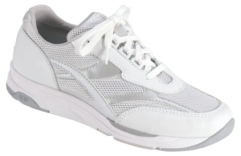 Road And Trail Shoe SAS Tour Mesh Lace Up Sneaker - Silver