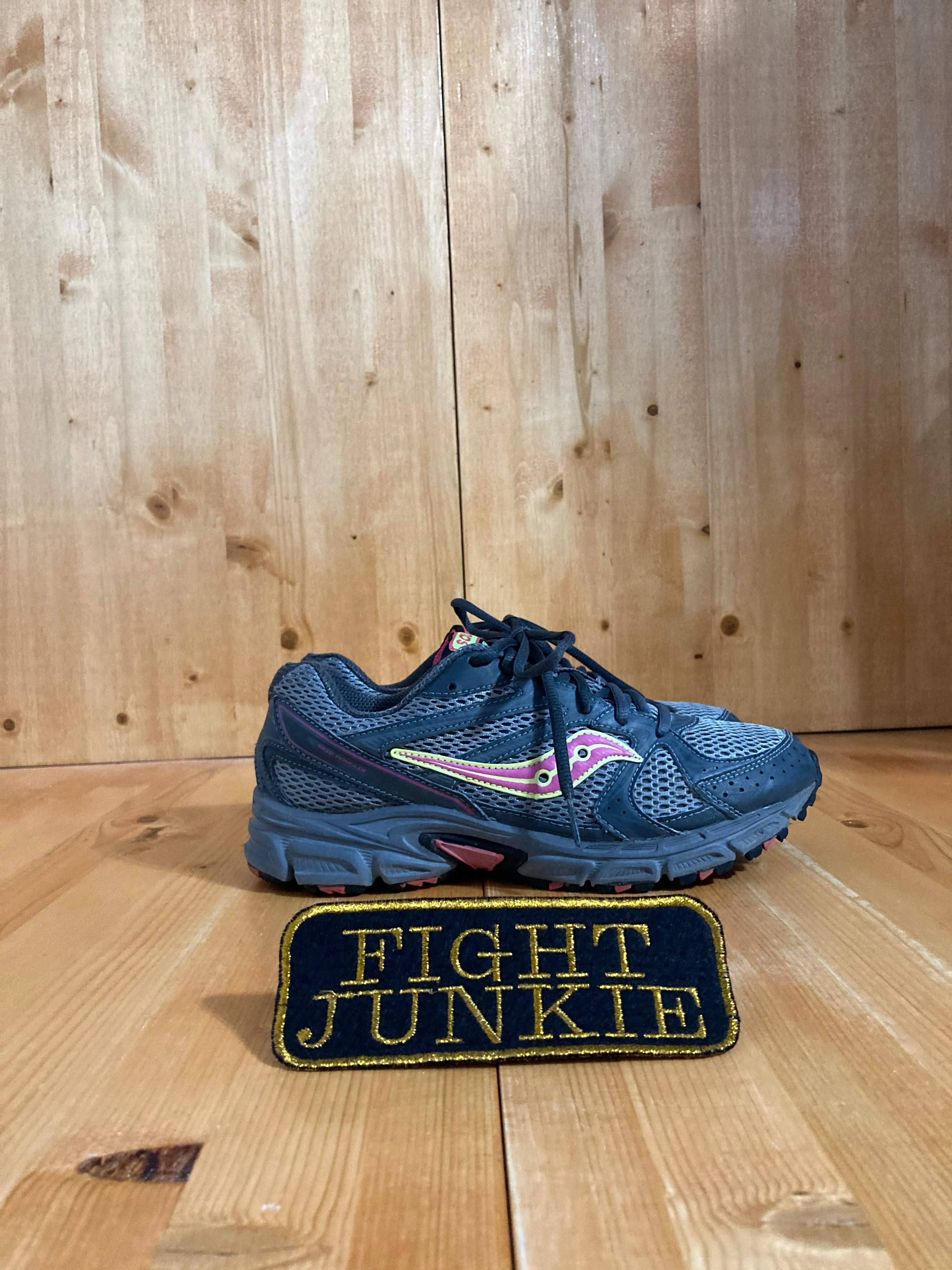 SAUCONY GRID TERRAIN Women Size 8.5 Trail Hiking Shoes Sneakers Gray S15225-1 Difference Between Road Running Shoes And Trail Running Shoes