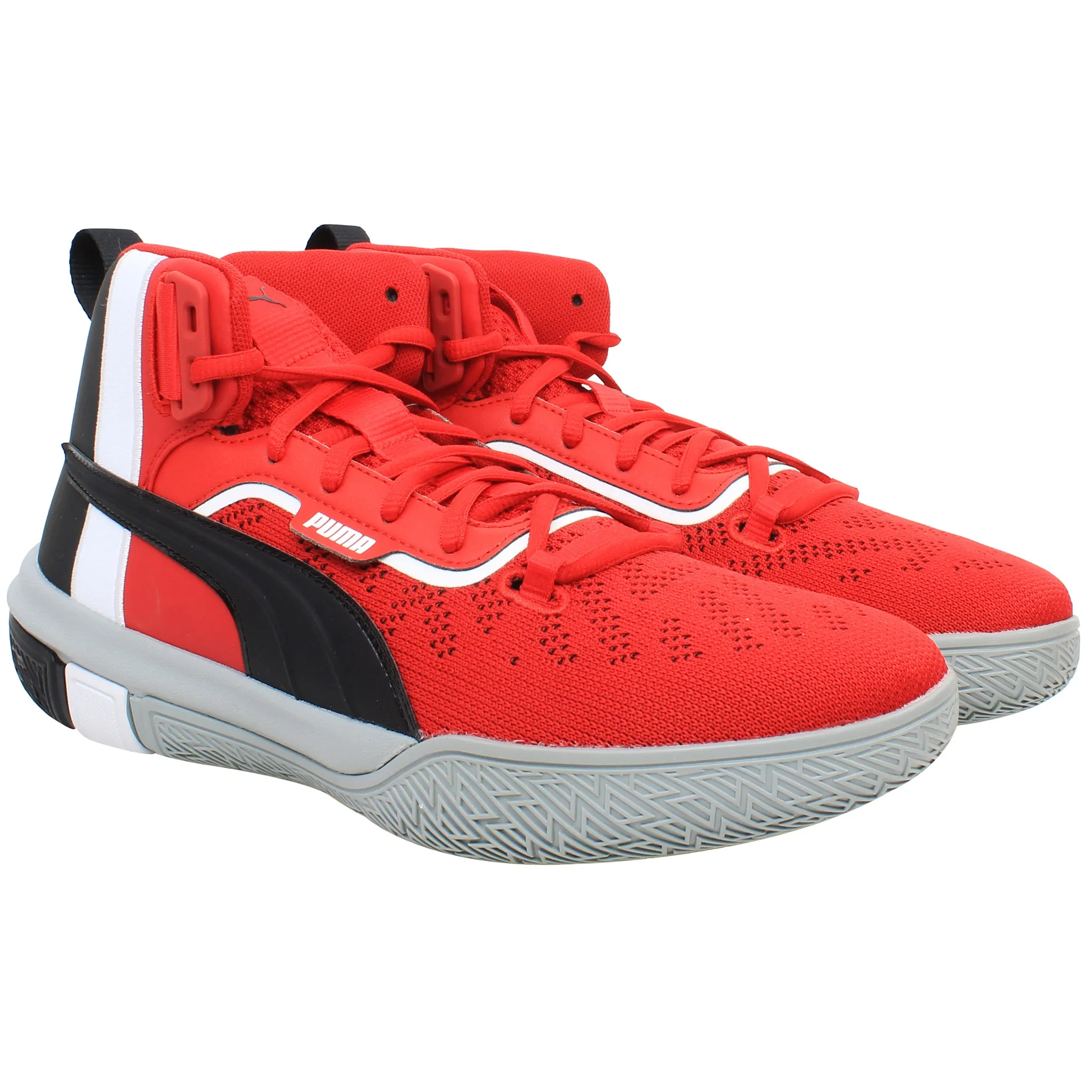 Puma Legacy MM Mens Red Basketball Shoes Asics Jb Wrestling Shoes