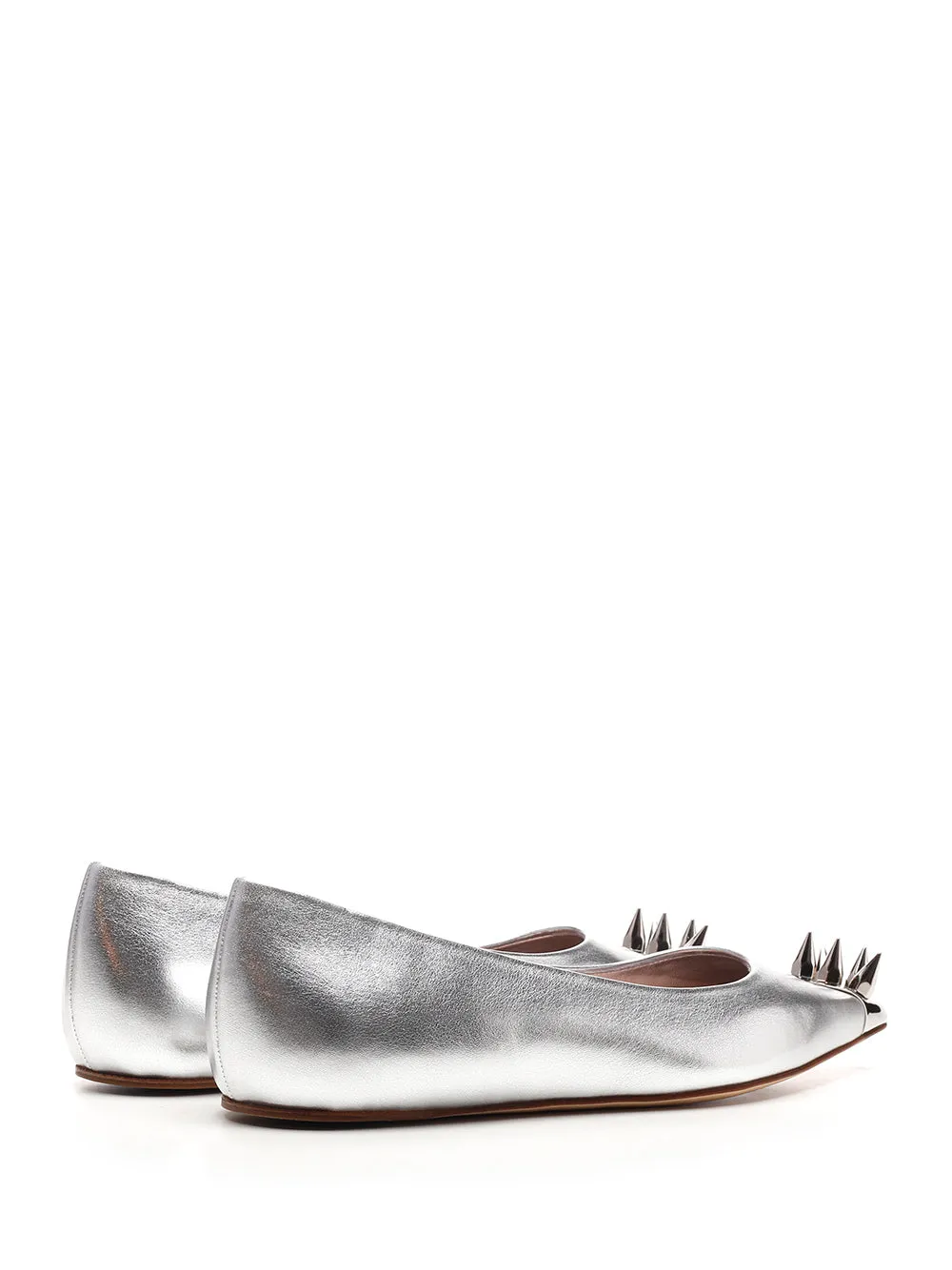 Spiked Flat Shoes Alexander McQueen Spike Studded Ballerina Flats