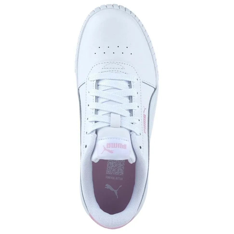 Asics Low Top Shoes PUMA JUNIOR CARINA 2.0 WHITE/PINK SHOES