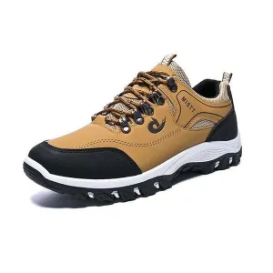 Insulated Hiking Shoes Men Sports Casual Wearable Hiking Sneakers Male Non-slip Running Quality Leather Shoes