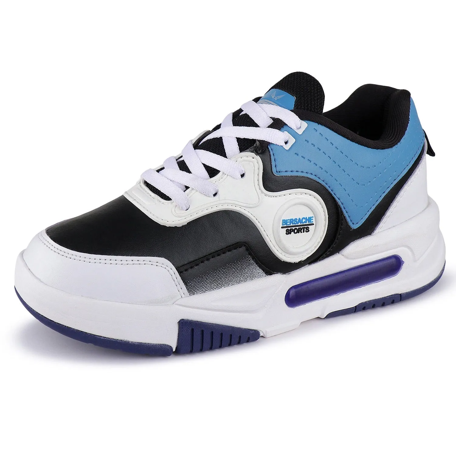 Trail Vs Hiking Shoes Bersache Premium Sports ,Gym, Trending Stylish Running Shoes For Men (9168-White)