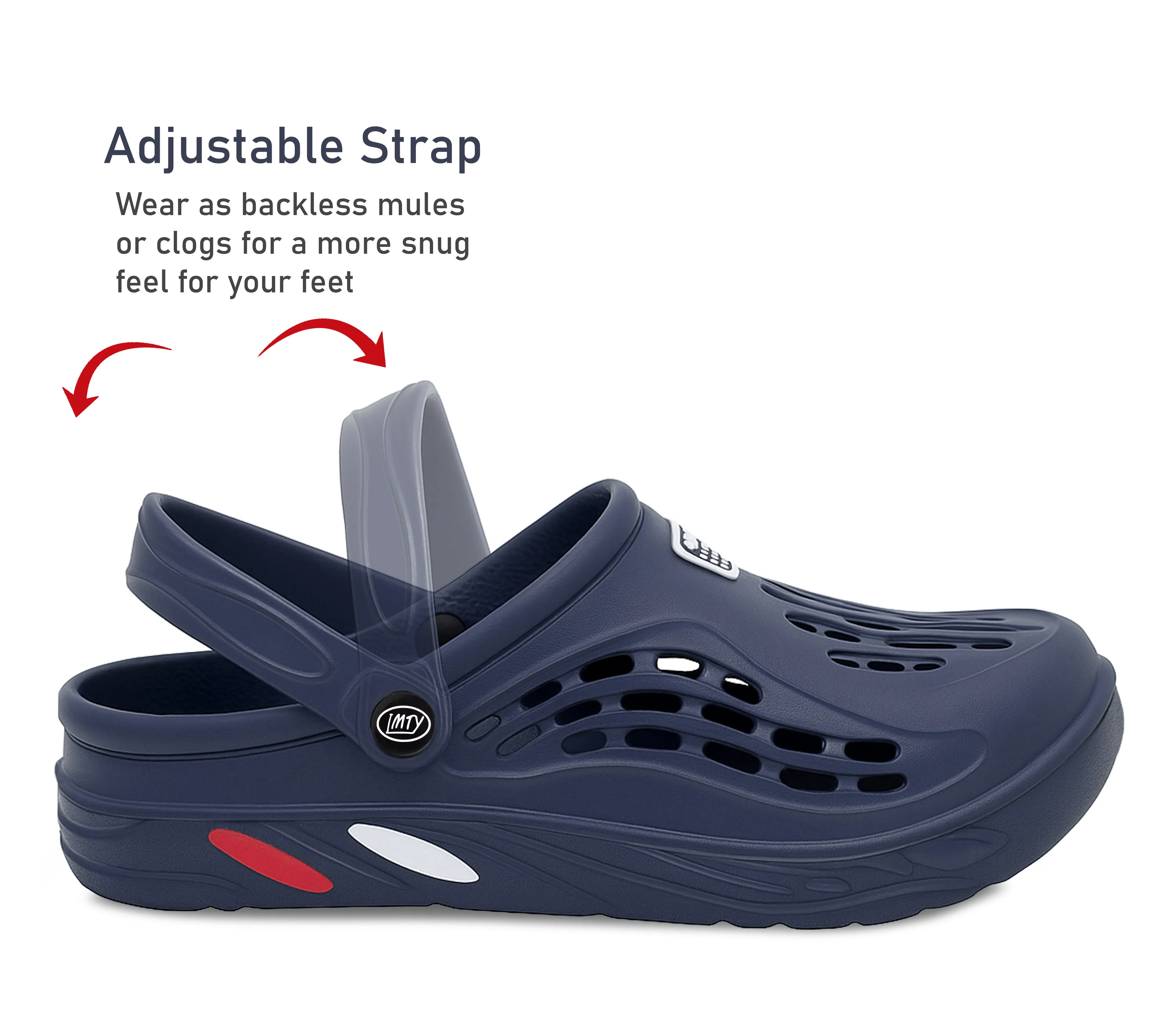 Inexpensive Slippers For Guests Mens Clogs Breathable Lightweight EVA Garden Sandals Slippers Hospital Clog Pool Shower Holiday Beach Mule Water Shoes Navy