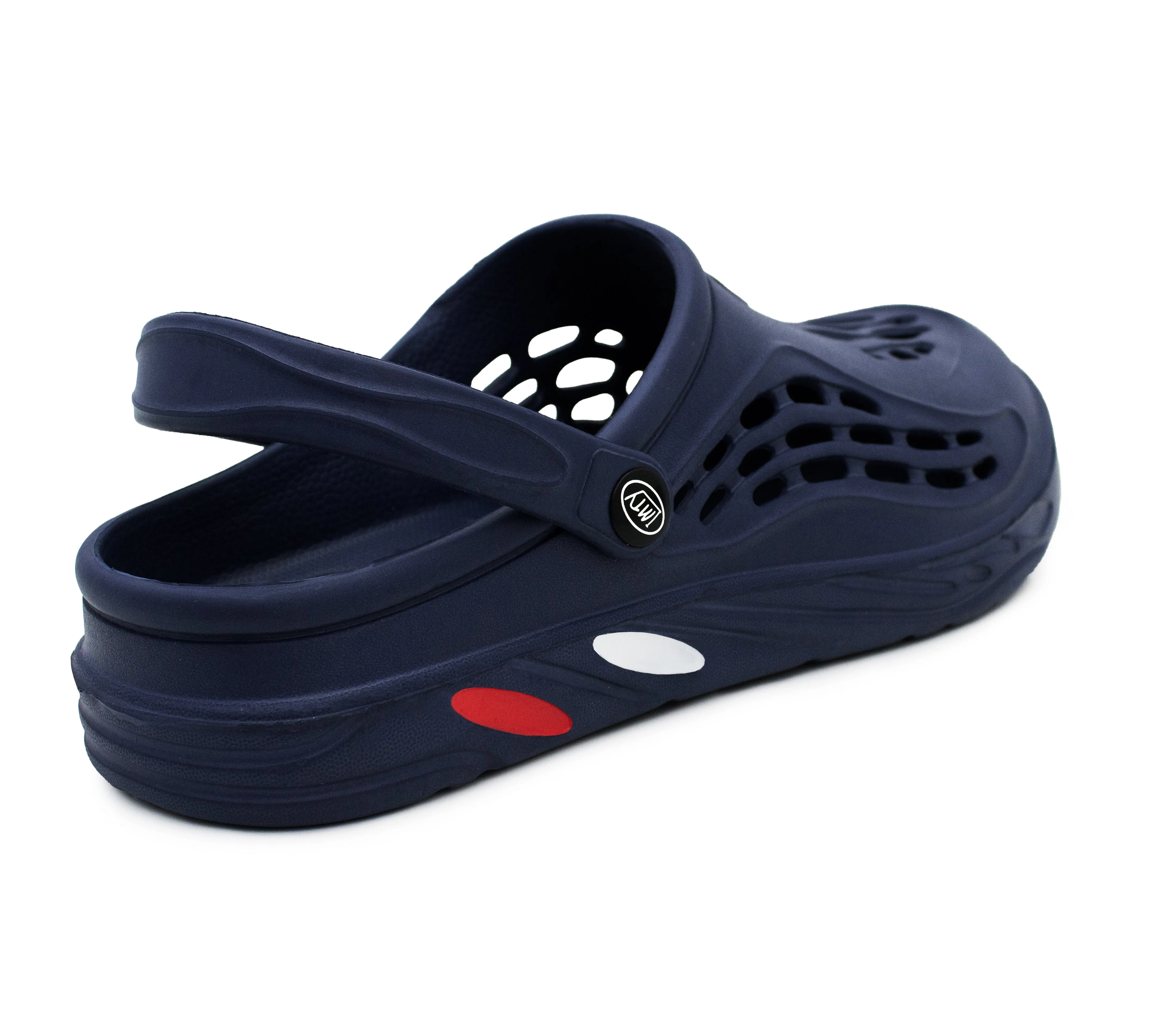 Mens Clogs Breathable Lightweight EVA Garden Sandals Slippers Hospital Clog Pool Shower Holiday Beach Mule Water Shoes Navy Clouds Slippers