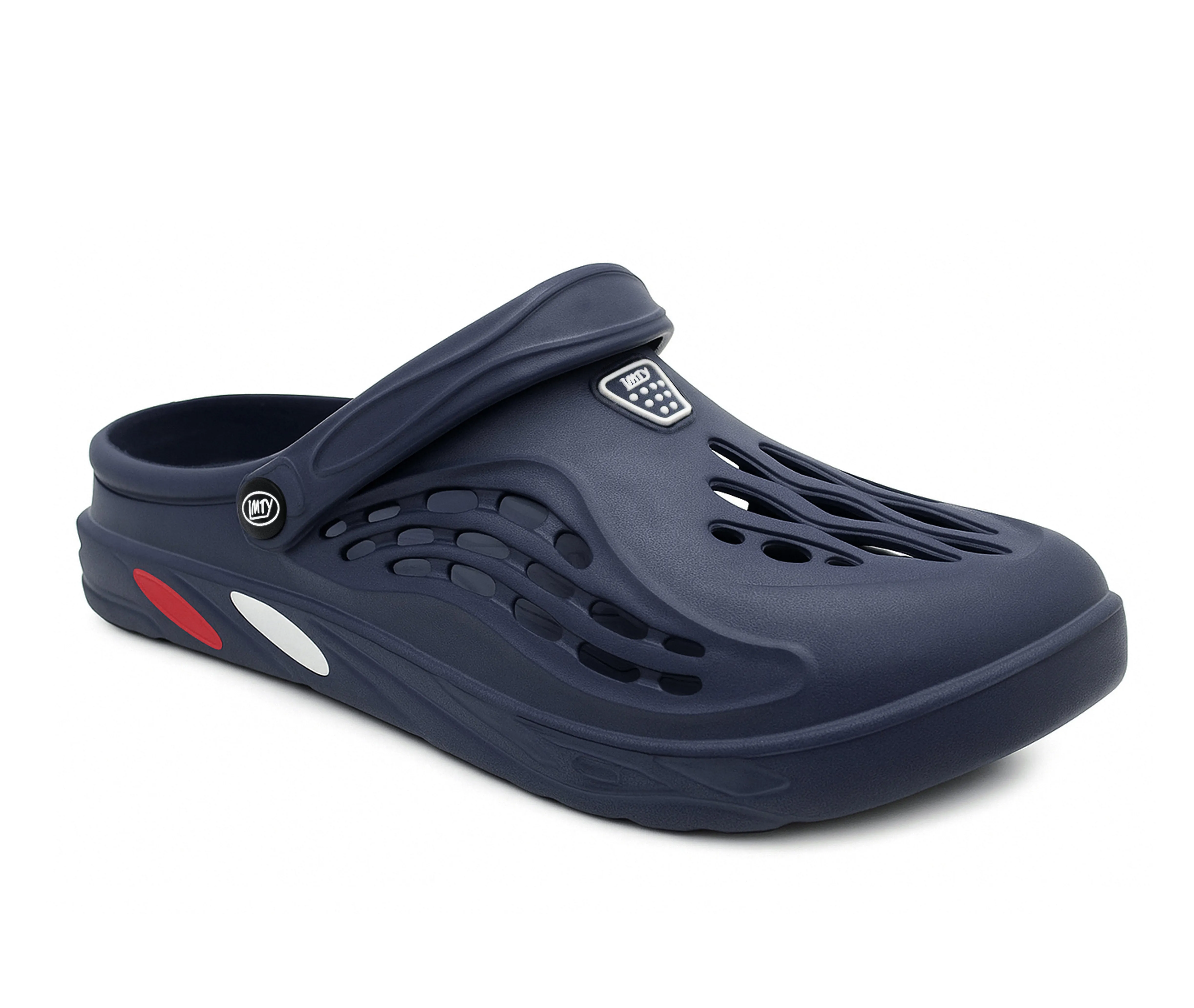 Slippers Review Mens Clogs Breathable Lightweight EVA Garden Sandals Slippers Hospital Clog Pool Shower Holiday Beach Mule Water Shoes Navy