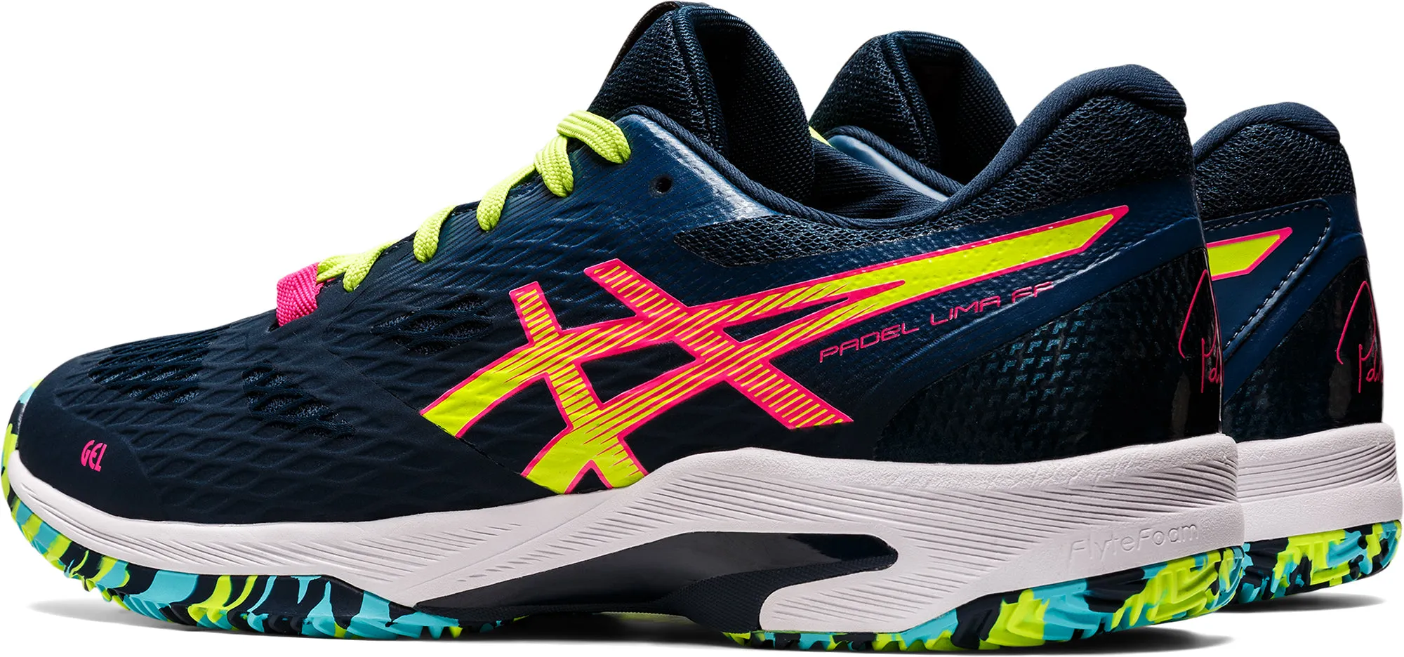 Asics Padel Lima FF Mens Court Shoes - Blue Asic Gel Kayano Running Shoes