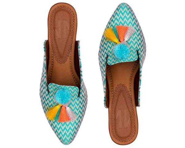 Flat Feet Shoes Reddit Silvia Cobos Embroidered Flat Mules with Tassels