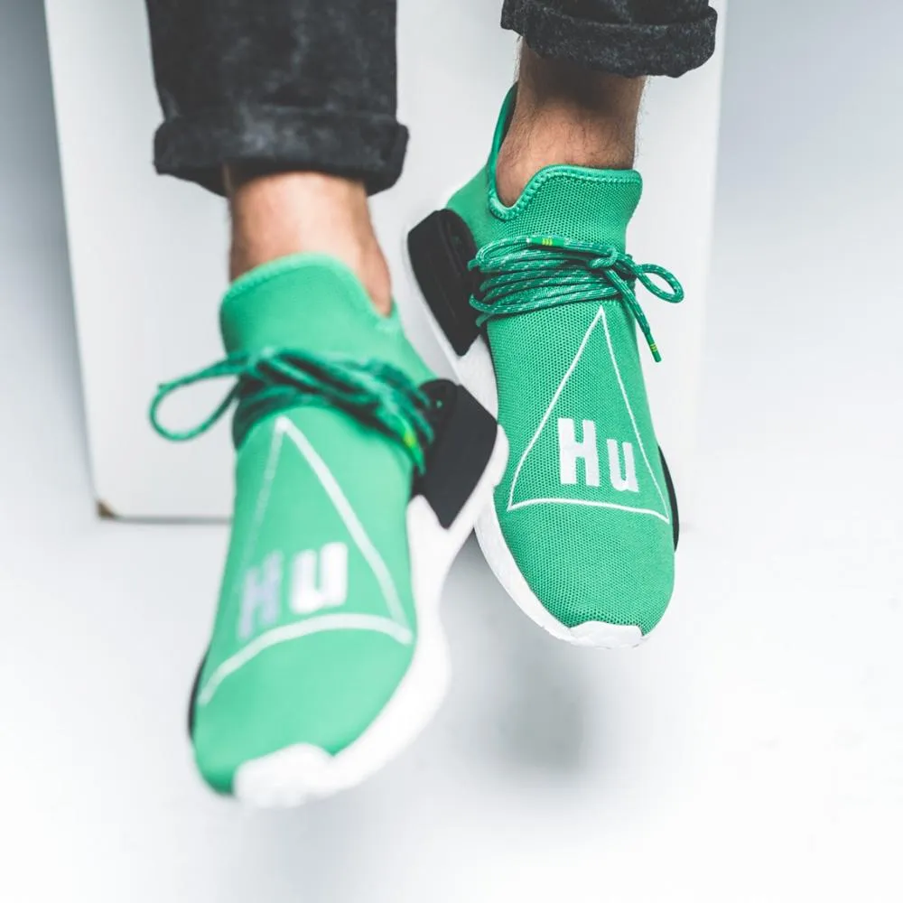 Pharrell Williams x adidas Originals NMD Human Race  Green Adidas Comfortable Shoe