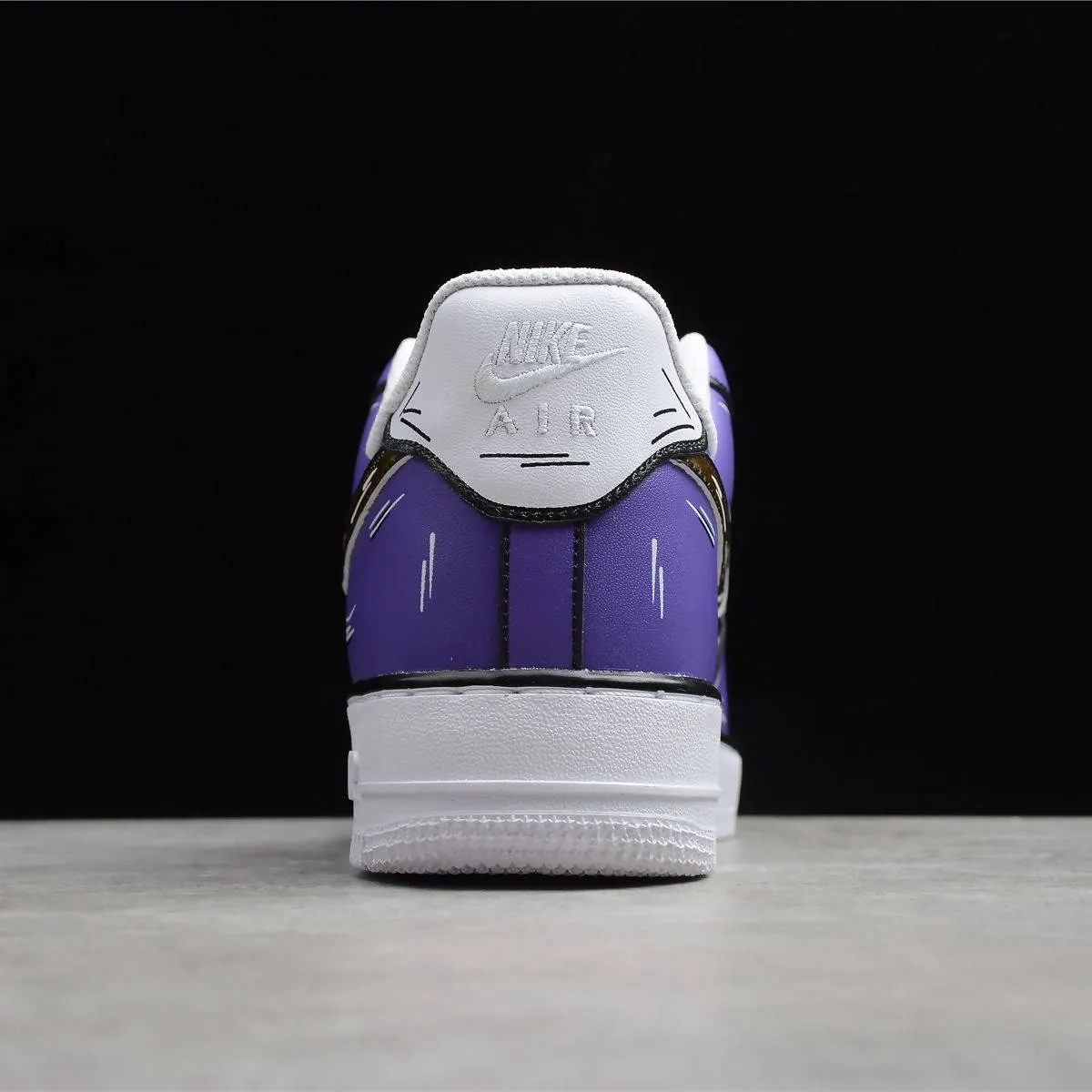 Asics Tempo Run Shoes Sketch Outline Air Force 1