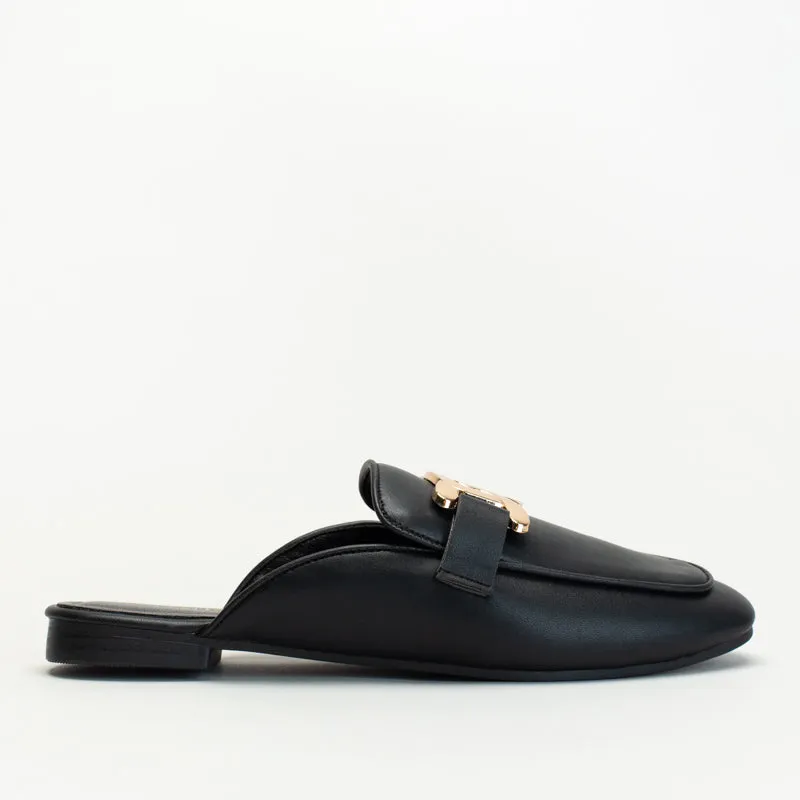 D'orsay Shoes Flats SLIP ON WITH CHAIN DETAIL
