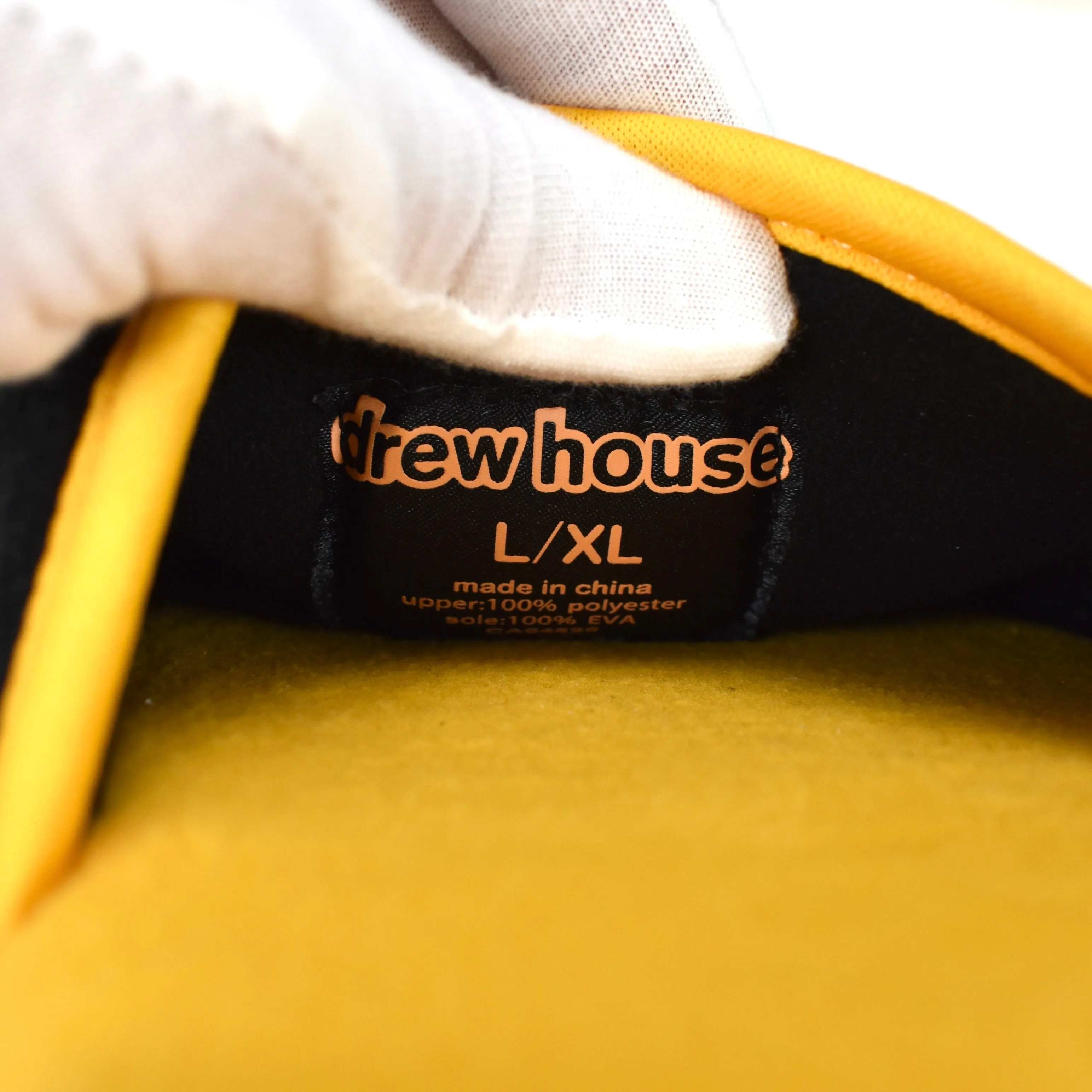 Drew House - Black/Yellow Mascot Logo Slippers Surgical Slippers